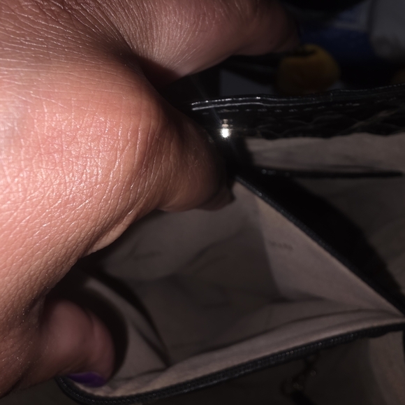 Brahmin Black Croc-Embossed Shoulder Bag - Picture 13 of 13